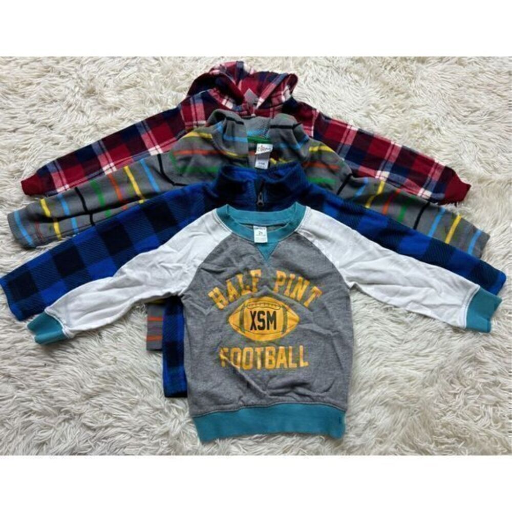 4 piece Boys Size 2T/24 month toddler sweaters and jacket bundle by Carters & Ci